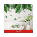 Pegatinas de pared de hojas verdes de 24 estilos para dormitorio, sala, comedor, cocina, habitación de niños, adhesivos de pa...