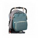 Moda 2020, bolsa de pañales plegable portátil para cuna, mochila multifunción de gran capacidad para bebé, mochila para pañal...
