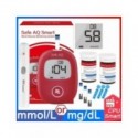 Safe Smart 5s-glucómetro con tiras de prueba y lancetas, Monitor médico para diabéticos, 0,6 UL,