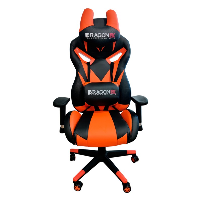 Silla Gamer Pro Gaming Chair DragonFX Orange Sillas de oficina