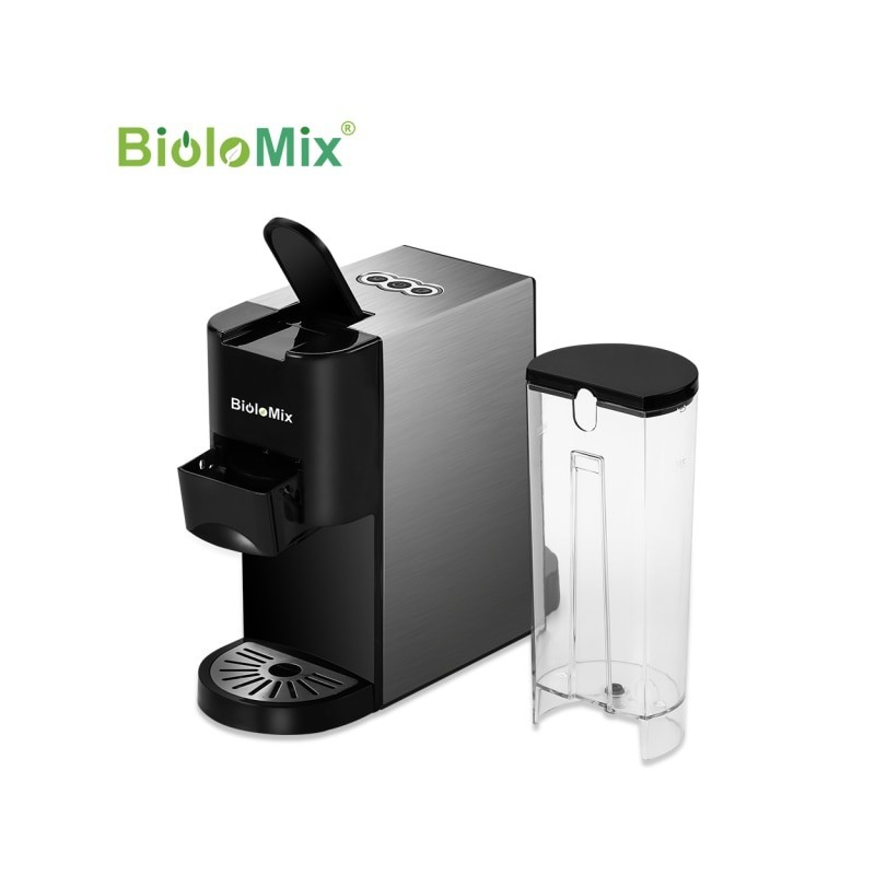 BioloMix-cafetera Espresso 3 en 1, máquina de café con cápsula múltiple de 19Bar y 1450W, compatible con Nespresso,Dolce Gusto y
