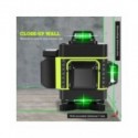 Nivel láser 4D, herramienta de nivelación de 16/12 líneas, luz verde, nivelado automático, Horizontal y Vertical, superpotente, 