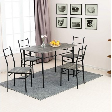 Mesas auxiliares mesa de comedor plegable para el hogar, mesa rectangular  móvil, mesa de comedor simple, mesa plegable de pared y juego de silla