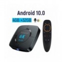 Transpeed-TV Box con Android 10,0, asistente de voz, 6K, 3D, Wifi, 2,4G y 5,8G, 4GB de RAM, 32G, 64G, reproductor multimedia, ca