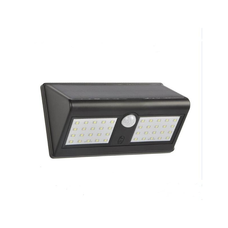 FOCO LED SOLAR PARA EXTERIOR CON SENSOR DE MOVIMIENTO 40 LED