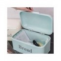 Caja de pan Vintage, armario de hierro para aperitivos, acabado de escritorio, almacenamiento a prueba de polvo, contenedor d...