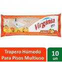 Virginia Trapero Húmedo para Todo Tipo de Pisos Naranja Inicio