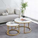 Juego de mesas de centro anidadas diseño marmol Mesa plegable, Mesas