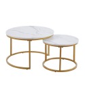 Juego de mesas de centro anidadas diseño marmol Mesa plegable, Mesas