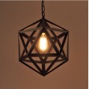 Lampara Colgante Hexagonal Vintage Iluminación