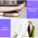 Rodillo masajeador de pies eléctrico, masajeador de cuero de moda para parte trasera del pie infrarroja con calefacción Shiat...